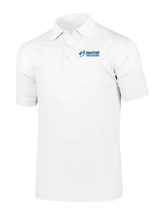 Callaway Vibrant Bright White Ventilated Polo w/Shaffer Trucking Logo