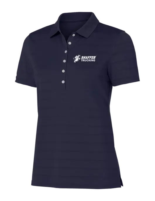 Callaway Womens Navy Ventilated Polo w/Shaffer Trucking Logo