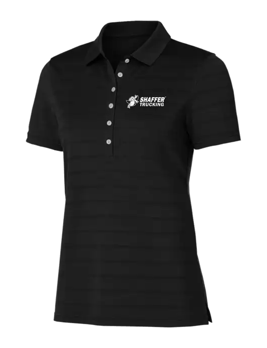 Callaway Womens Black Ventilated Polo w/Shaffer Trucking Logo