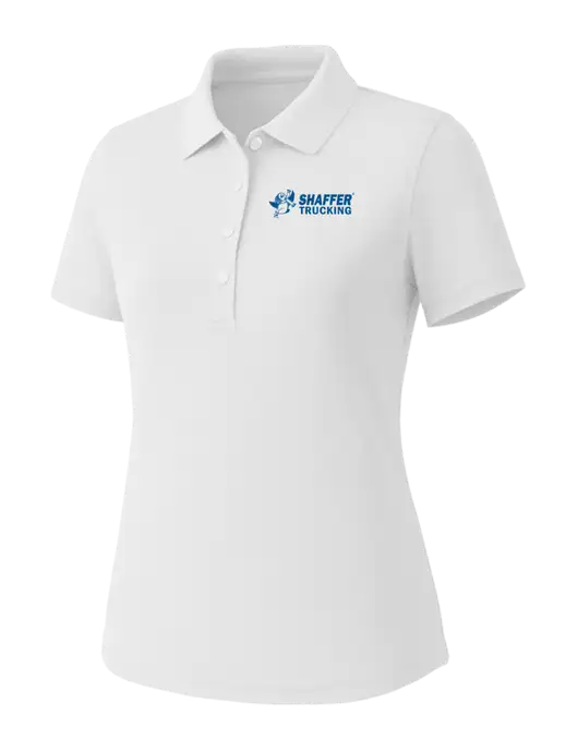 Callaway Womens Core Bright White Performance Polo w/Shaffer Trucking Logo