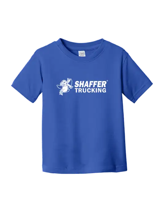 Rabbit Skins Royal Toddler Fine Jersey Tee w/Shaffer Trucking Logo