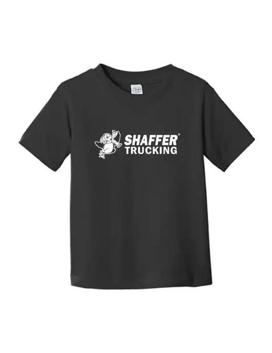 Rabbit Skins Black Toddler Fine Jersey Tee w/Shaffer Trucking Logo