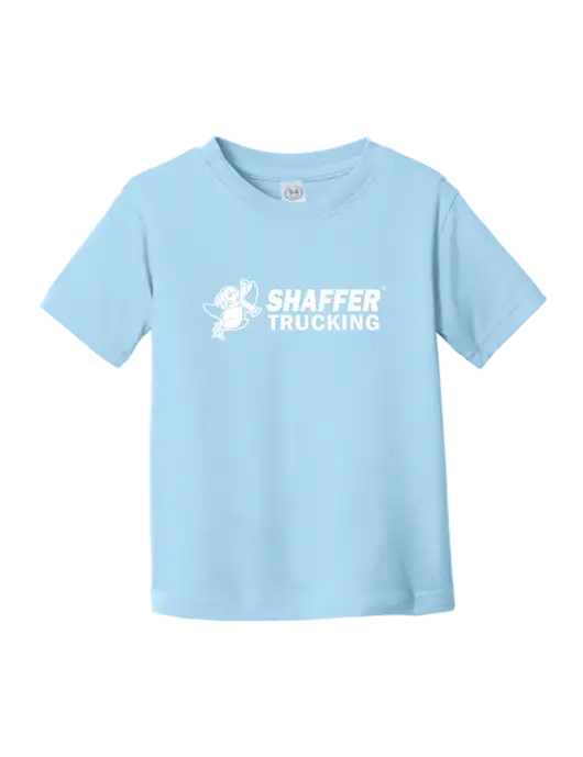 Rabbit Skins Light Blue Toddler Fine Jersey Tee w/Shaffer Trucking Logo