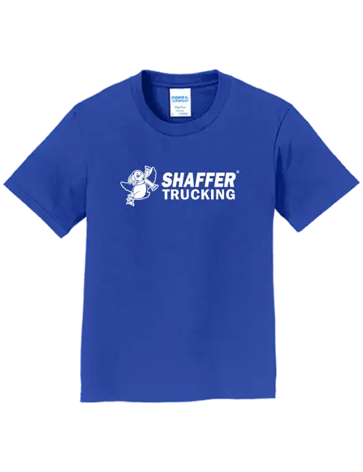 Youth Ring Spun Royal 4.5 oz T-Shirt w/Shaffer Trucking Logo