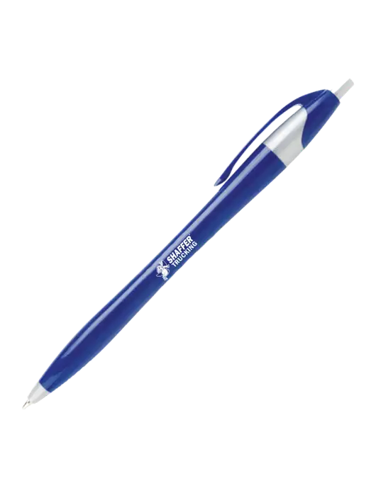 Novella Navy/Silver Corporate Pen- Blue Ink w/Shaffer Trucking Logo