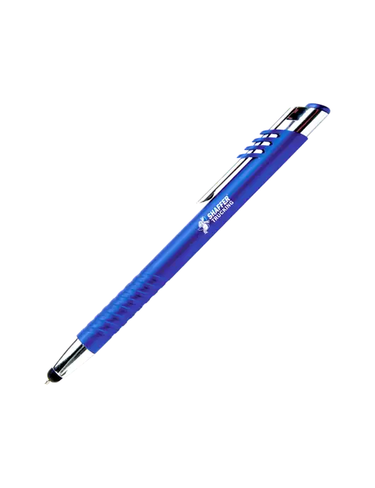 Schirhart Blue Stylus Pen - Blue Ink w/Shaffer Trucking Logo