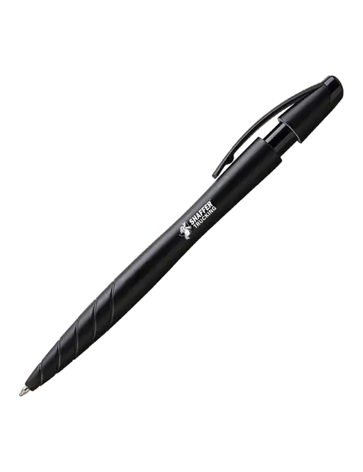Awali Black Metallic Pen - Black Ink w/Shaffer Trucking Logo