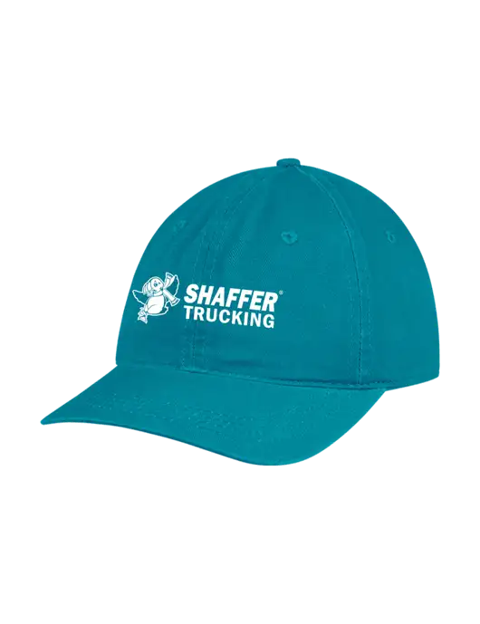 Garment Washed Unstructured Twill Sapphire Cap w/Shaffer Trucking Logo