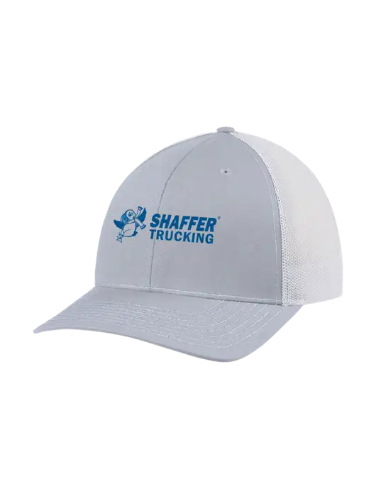 Richardson Adjustable Snapback Original 112 Trucker Cap Light Heather Grey w/White Mesh w/Shaffer Trucking Logo
