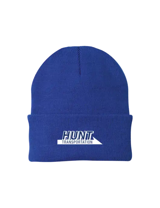 Royal Knit Cap w/Hunt Transportation Logo