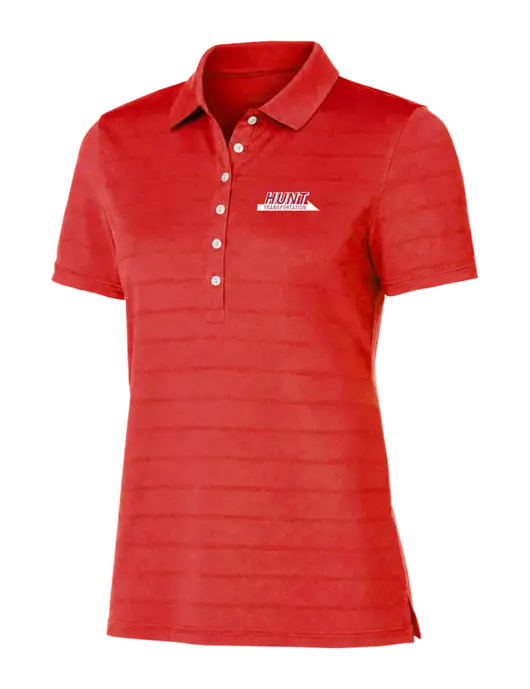 Callaway Womens Red Ventilated Polo w/Hunt Transportation Logo