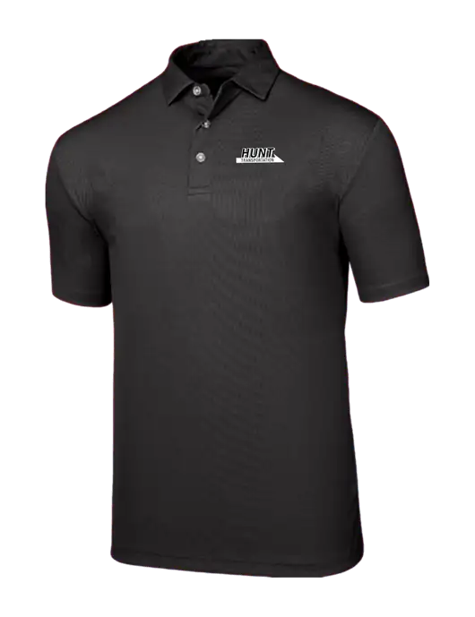 Callaway Birdseye Black Polo w/Hunt Transportation Logo