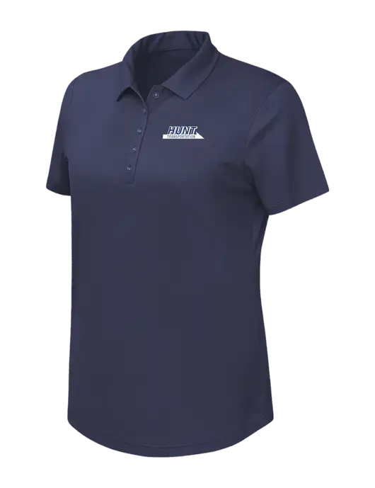 Callaway Womens Birdseye Navy Polo w/Hunt Transportation Logo