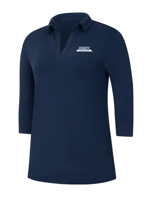 Navy Womens Luxe Knit Tunic w/Hunt Transportation Logo