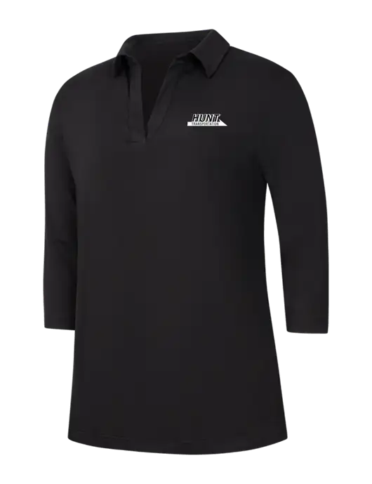 Womens Black Luxe Knit Tunic w/Hunt Transportation Logo