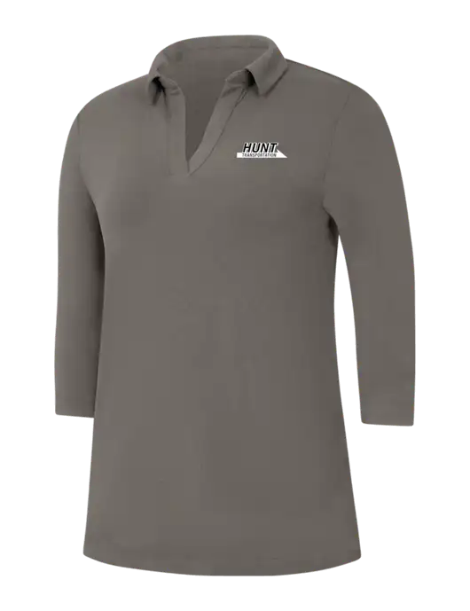 Womens Dark Grey Luxe Knit Tunic w/Hunt Transportation Logo