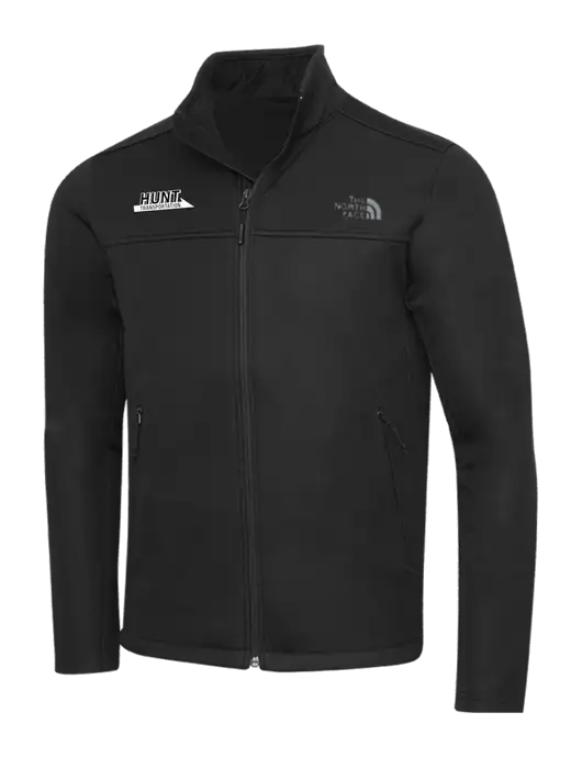 North Face Black Ridgewall Soft Shell Jacket w/Hunt Transportation Logo