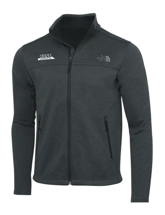 North Face Dark Grey Heather Ridgewall Soft Shell Jacket w/Hunt Transportation Logo