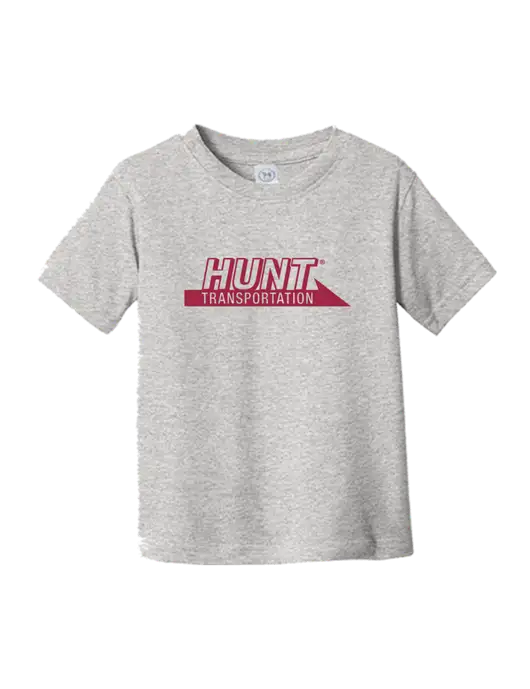 Rabbit Skins Light Grey Heather Toddler Fine Jersey Tee w/Hunt Transportation Logo