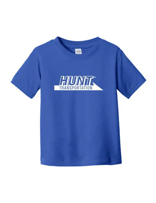 Rabbit Skins Royal Toddler Fine Jersey Tee w/Hunt Transportation Logo
