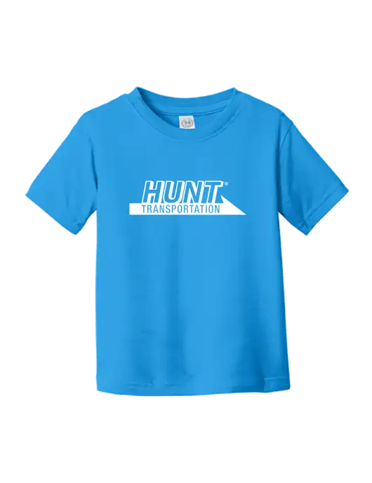 Rabbit Skins Cobalt Toddler Fine Jersey Tee w/Hunt Transportation Logo