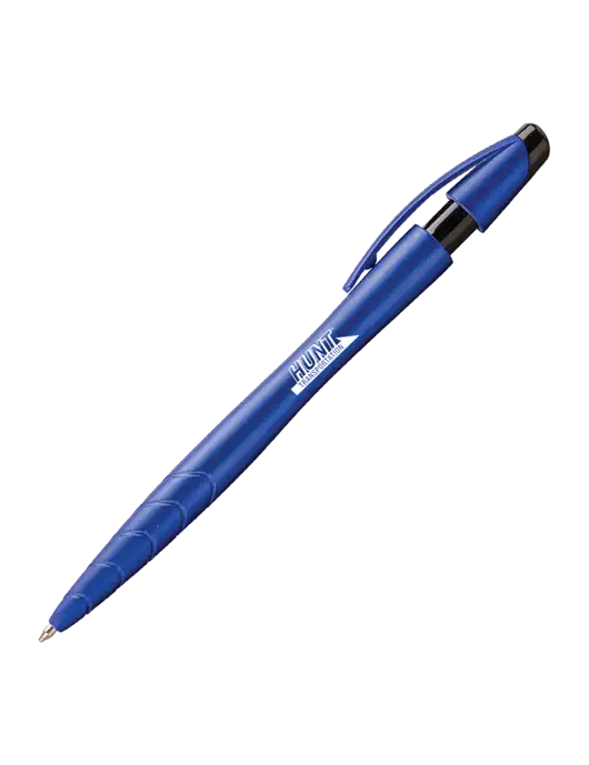 Awali Blue Metallic Pen - Black Ink w/Hunt Transportation Logo