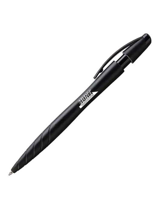 Awali Black Metallic Pen - Black Ink w/Hunt Transportation Logo