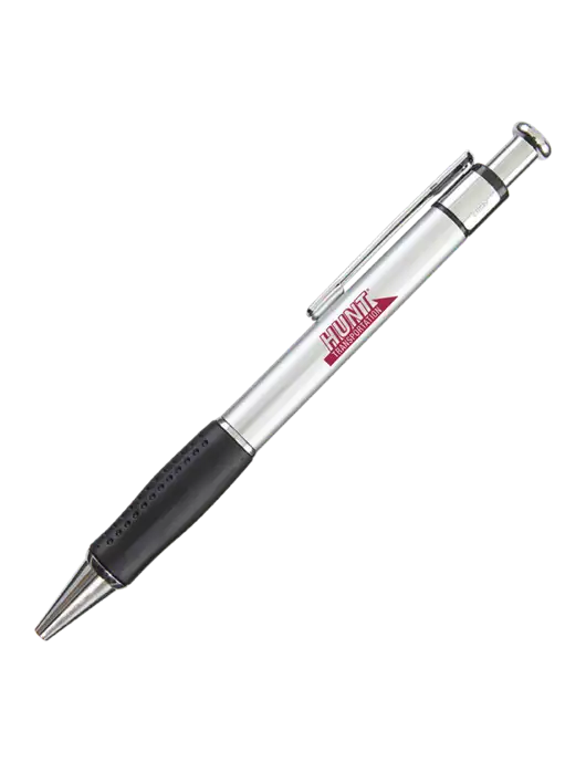 Malta Silver Pen - Black Ink w/Hunt Transportation Logo