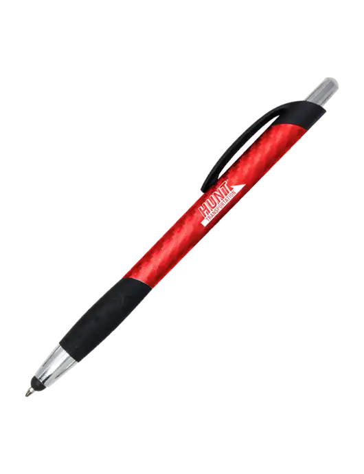 Sunray Red Stylus Pen - Black Ink w/Hunt Transportation Logo