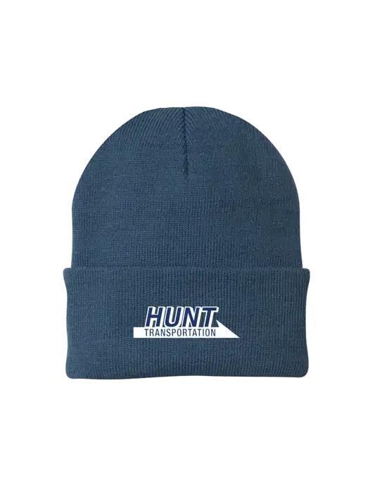 Dark Slate Knit Cap w/Hunt Transportation Logo