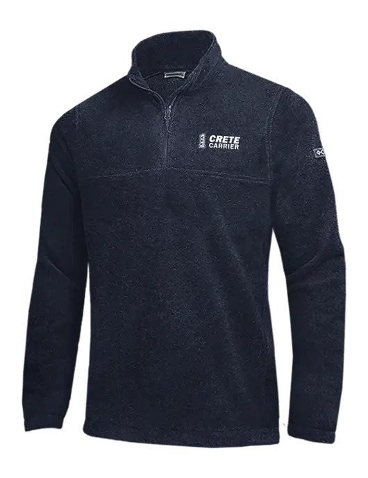 Columbia Navy Steens Mountain Fleece 1/2 Zip Pullover w/Crete Carrier Logo