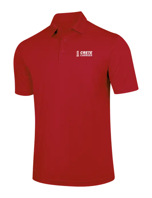 Red PosiCharge Competitor Polo w/Crete Carrier Logo