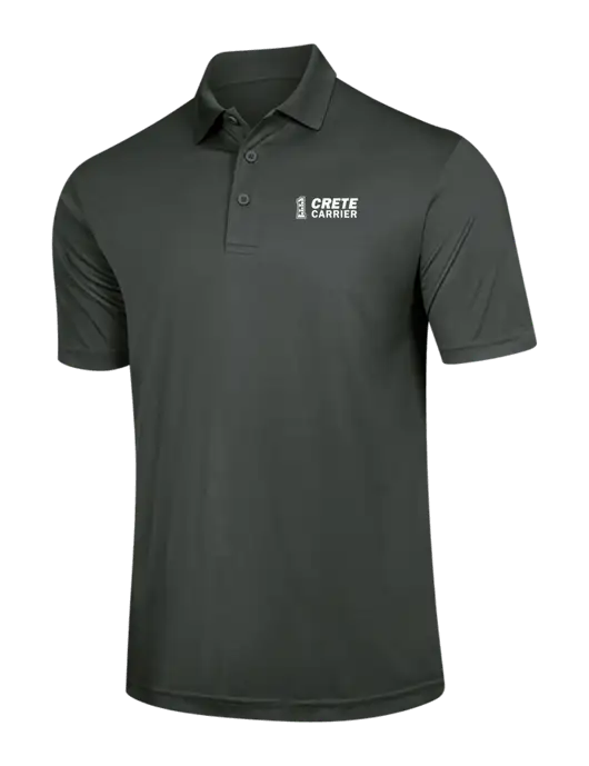 Dark Grey PosiCharge Competitor Polo w/Crete Carrier Logo