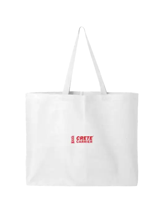 Sturdy Canvas White Tote w/Crete Carrier Logo