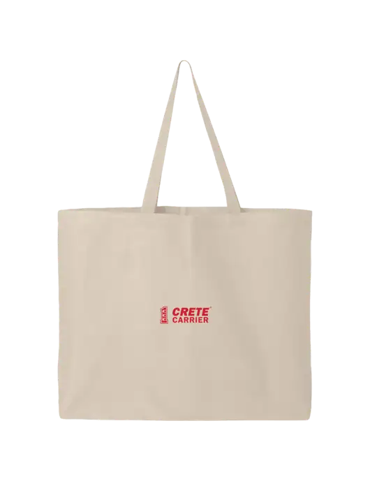 Sturdy Canvas Tan Tote w/Crete Carrier Logo