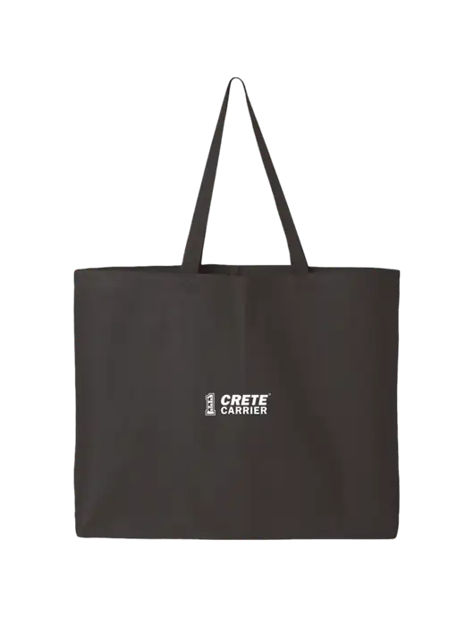 Sturdy Canvas Charcoal Tote w/Crete Carrier Logo