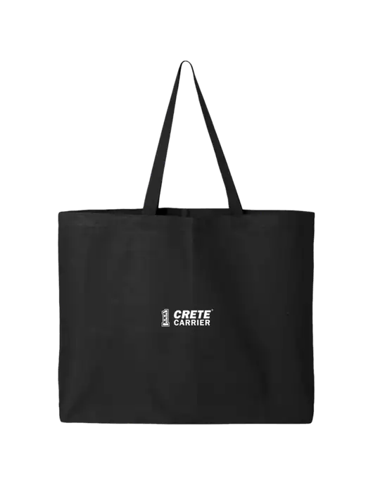 Sturdy Canvas Black Tote w/Crete Carrier Logo