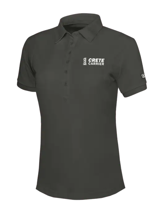 OGIO Womens Dark Grey Jewel Polo w/Crete Carrier Logo