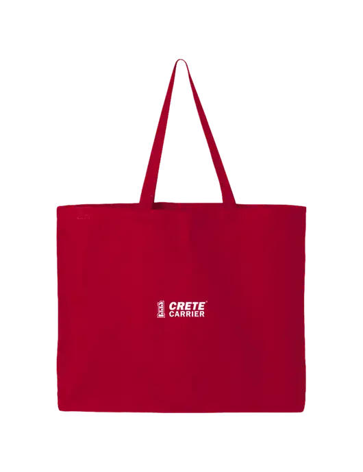 Sturdy Canvas Red Tote w/Crete Carrier Logo