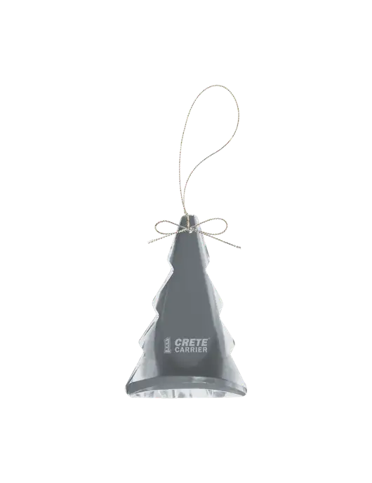 Crystal Tree Ornament w/Crete Carrier Logo