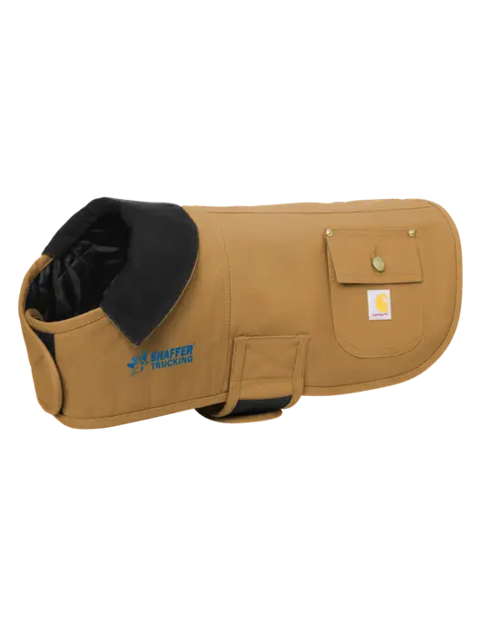 Carhartt Dog Dark Tan Chore Coat w/Shaffer Trucking Logo