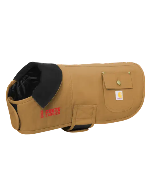 Carhartt Dog Dark Tan Chore Coat w/Crete Carrier Logo