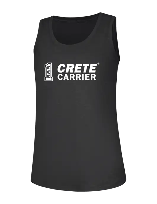 Womens Black Frost Perfect Tri Racerback Tank w/Crete Carrier Logo