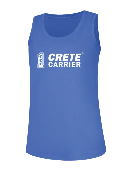 Womens Royal Frost Perfect Tri Racerback Tank w/Crete Carrier Logo