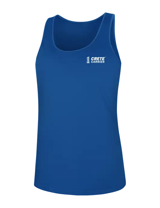 Womens Dark Royal PosiCharge Competitor Racerback Tank w/Crete Carrier Logo