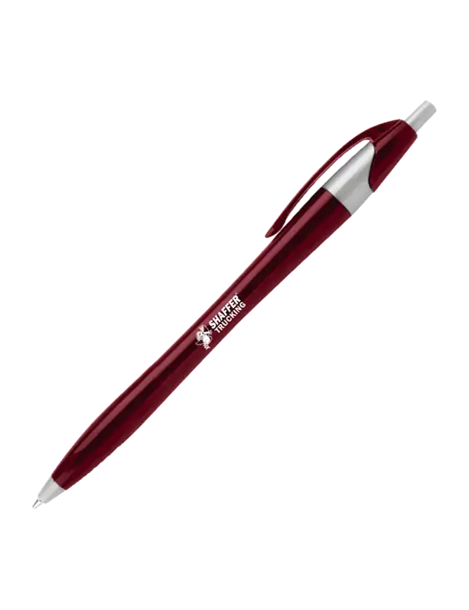 Novella Maroon/Silver Corporate Pen - Blue Ink w/Shaffer Trucking Logo